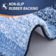 thumbnail image 4 of Alfombras de baño OLANLY, microfibra extra suave, azul marino, 120 x 43 cm, 4 of 6