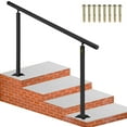 thumbnail image 1 of VEVOR Outdoor Stair Railing Kit, 5 ft Handrails 0-5 Steps, Adjustable Angle Black Aluminum Stair Hand Rail for The Elderly, Handrails for Indoor & Outdoor Steps, 1 of 9