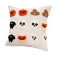 thumbnail image 1 of Embroidered Home Halloween Pumpkin Bat Cushion Back Cushion Pillowcase, 1 of 5