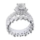thumbnail image 1 of 2PC Anillos de Promesa de Plata Delicado Diseño Conjunto Anillo de Moda Luz Anillo de Alto Grado, 1 of 8