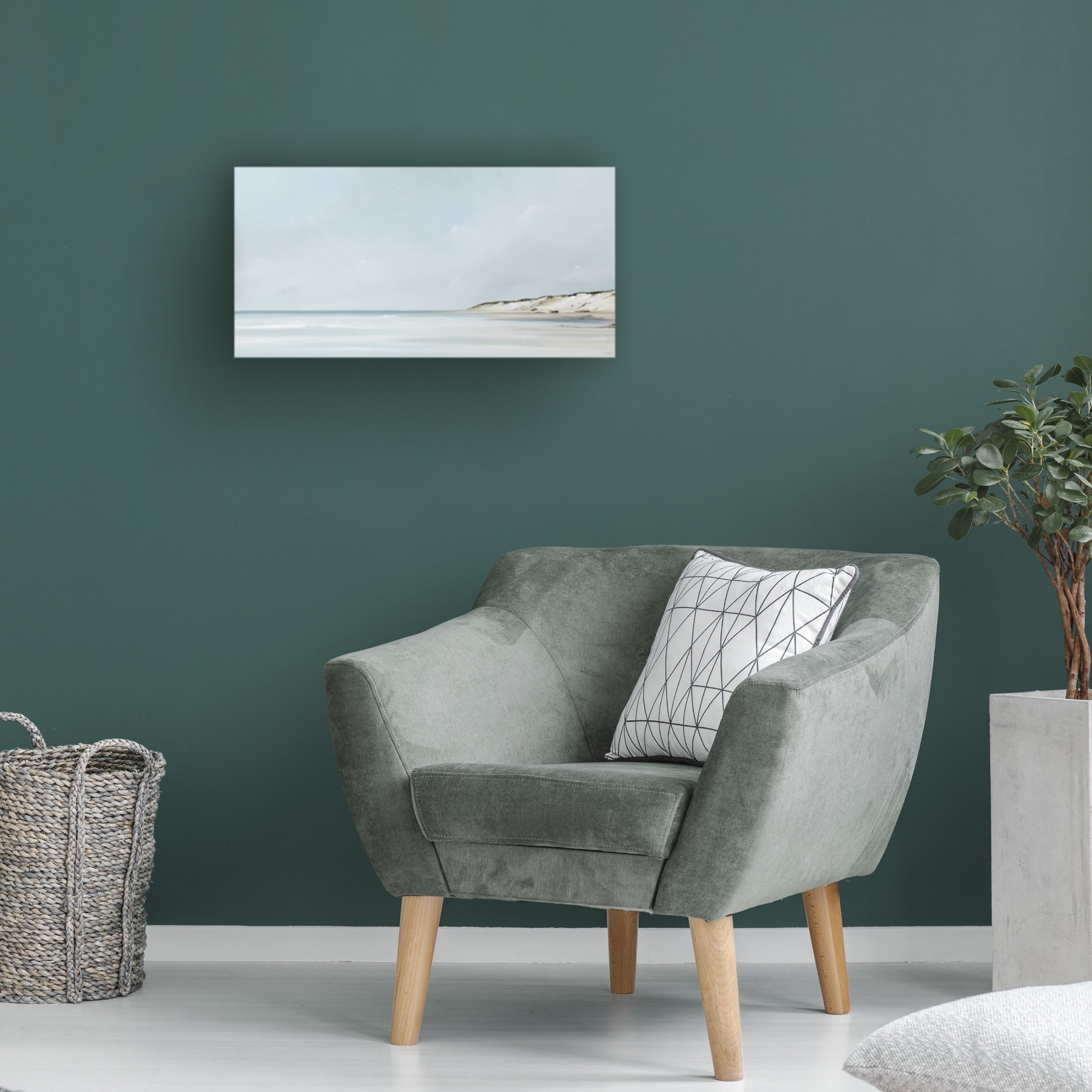 Canvas Wall Art - Rick Fleury 'Longview II' Wall Art for Living Room, Bedroom, or Office Décor by Trademark Fine Art - 19 x 10 Inches