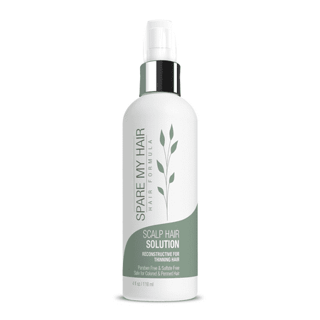Spare My Hair Concentrated Scalp Solution & Hair Loss Treatment - Supports Faster, Thicker Hair Growth - Contains Yucca Extract, Horsetail, Saw Palmetto, Jojoba, Multi-Vitamins & Keratin (Best Protein Treatment For Hair Growth)