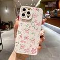 thumbnail image 2 of Funda de teléfono con patrón de rama de flores para iPhone 16, 15, 14, 13, 12, 11 Pro Max, XS, XR, 7, 8 Plus, funda de silicona suave mate a prueba de golpes, 2 of 4