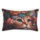 thumbnail image 1 of Balery Flower Crown Cat Funda de Cojín Estampada, Regalos para Mujeres, Regalos de Amor para Ella, Regalos para Novia o Esposa, Funda de Almohada-16"x24", 1 of 6