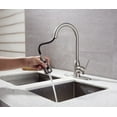 thumbnail image 3 of RUNFINE Single-Handle Pull Down Sprayer Kitchen Faucet Brushed Nickel Finish, 3 of 6