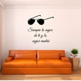 thumbnail image 3 of Spanish Wall Decals for Girls Bedroom - Siempre da lo mejor de ti, y lo mejor vendrá Super Inspiring Quotes About Always Being Your Best Self Home Wall Sticker - Size: 36 In x 40 In, 3 of 5