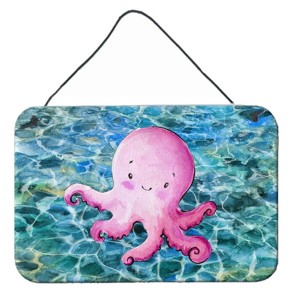 Carolines Treasures BB8522DS812 Octopus Wall or Door Hanging Prints 8HX12W multicolor