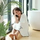 thumbnail image 5 of Toallas de baño - Todas - Suaves - Gruesas - Absorbentes - Secas - Para el hogar - Gimnasio - Piscina - Yoga - Hotel - Ducha - Toalla grande para el baño, 5 of 7