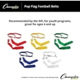 thumbnail image 5 of Champion Sports 52" Pop Flag Football Belts - Blue, 5 of 6