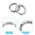 thumbnail image 4 of Unique Bargains , 0.36 x 0.24' Fishing Split Rings Fishing Swivel Stainless Steel Rings with Double Flattened Connectors,100 PACK, 4 of 6