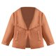 thumbnail image 1 of Gibobby Chaqueta de invierno para niñosAbrigo cálido informal para niñas, otoño e invierno, solapa grande, corto, Color sólido, informal, para niños medi(Marrón, 4-5 Años), 1 of 5