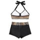 thumbnail image 5 of Trajes de baño para mujer trajes de baño Bikini Traje de baño vintage estampado para mujer Traje de baño conservador Traje de baño de bikini con falda de playa estampada para mujer Naranja S, 5 of 5