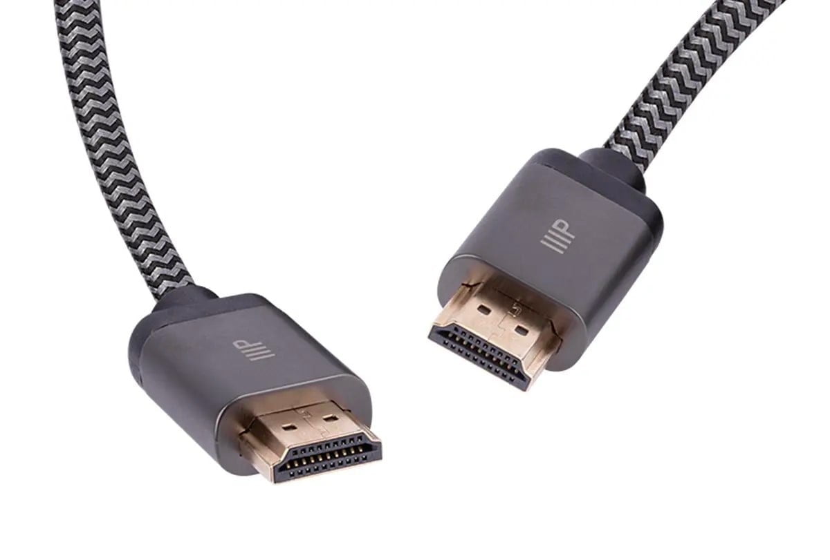 Monoprice 8K Certified Braided Ultra High Speed HDMI Cable - 20 Feet - Black | HDMI 2.1, 8K@60Hz, 48Gbps, CL2 In-Wall Rated, 24AWG, Compatible with PS 5, PlayStation 5 Digital Edition, Xbox X, Xbox S