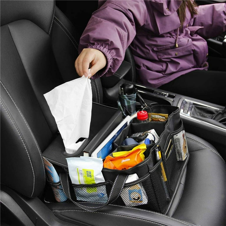 Foldable Can Small Bed Rod Holder Rack Back of Seat Organizers And Storage Can Cart with 4 Wheels Car Organizers And Storage Trunk Sedan Seat