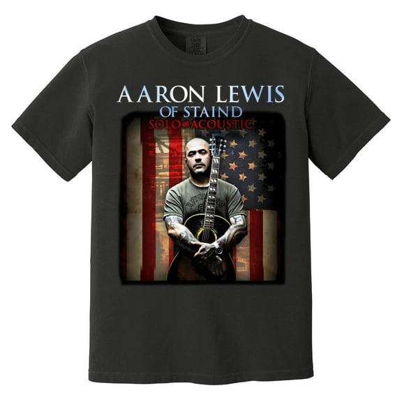 Aaron Lewis Country Rock Music Fan Tour Graphic Souvenir Comfort Color T-Shirt