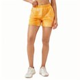 thumbnail image 2 of Aueoeo Women Texture Shorts Color Printed High Waisted Elastic Waist Workout Shorts Gym Quick Dry Breathable Shorts L, 2 of 4