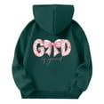 thumbnail image 6 of WhouRiu Girls Cartoon Graphic Hoodies Kids Long Sleeve Hooded Pullover Autumn Winter Cute Cozy Casual Sweatshirts With Pockets,3-4 Years, 6 of 6