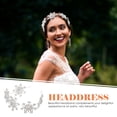 thumbnail image 4 of Diadema de copo de nieve, adorable tocado con purpurina, decoración para decoración de bodas, 4 of 8