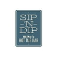 thumbnail image 2 of Sip N Dip Novelty Sign, Metal Wall Decor - 10x14 inches, 2 of 4