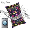 thumbnail image 6 of Cauagu Colorful Mexican Print Pillow Covers with Envelope Closure,1PC Pillow Cases Decorative Pillow Case for Bed & Couch, Pillows Not Included-20"x30", 6 of 6