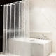 thumbnail image 1 of Shower Curtain 72 x 78 Inch Semi Transparent 3D Water Cube Design Bath Curtain EVA Waterproof 182 x 200 cm with 12 Curtain Hooks, 1 of 3