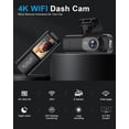 thumbnail image 2 of Dash Cam FYAIRO V22 4K frontal Ultra HD con WiFi y sensor G, 2 of 9