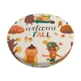 thumbnail image 2 of Lsque Autumn In The Forest Round Bar chair cushion covers Velvet Fabric Premium Comfort Protects from Scratches and Stains for 14-17 Inch Chair- 13 inch, 2 of 7