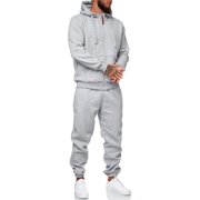 CUBECIRCLE Sweatsuits for Men 2 Piece Mens Jogging Tracksuit Set Hoodie Casual Athletic Long Sleeve Zipper Suit Set Mens Casual Outfits