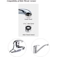 thumbnail image 2 of 6 Pack Faucet Aerator Bathroom Sink,Kitchen Faucet Aerator,Brass 15/16\\, 2 of 5