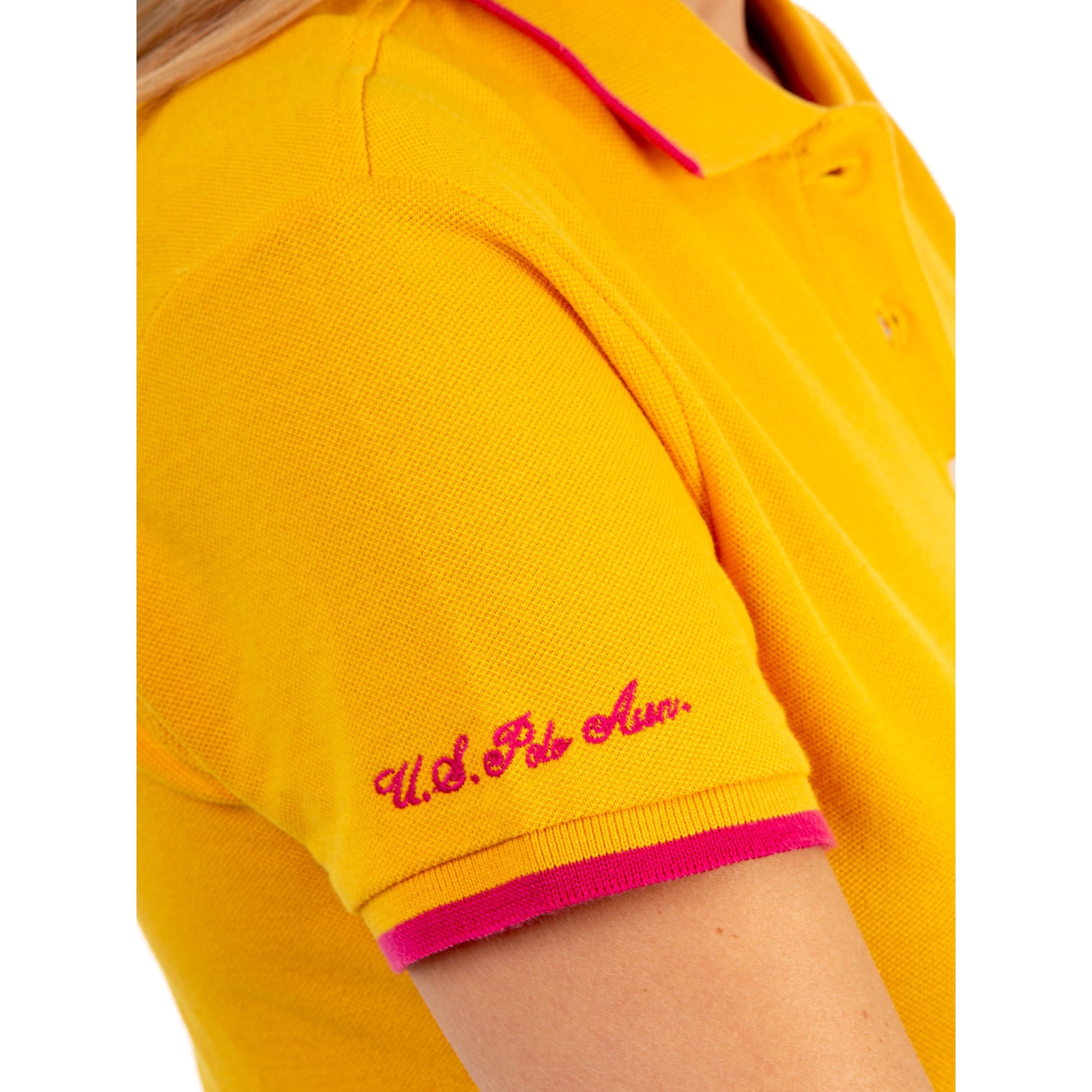 US Polo Assn. Classic Polo Dot Pique Short Sleeve Shirt, Women's 