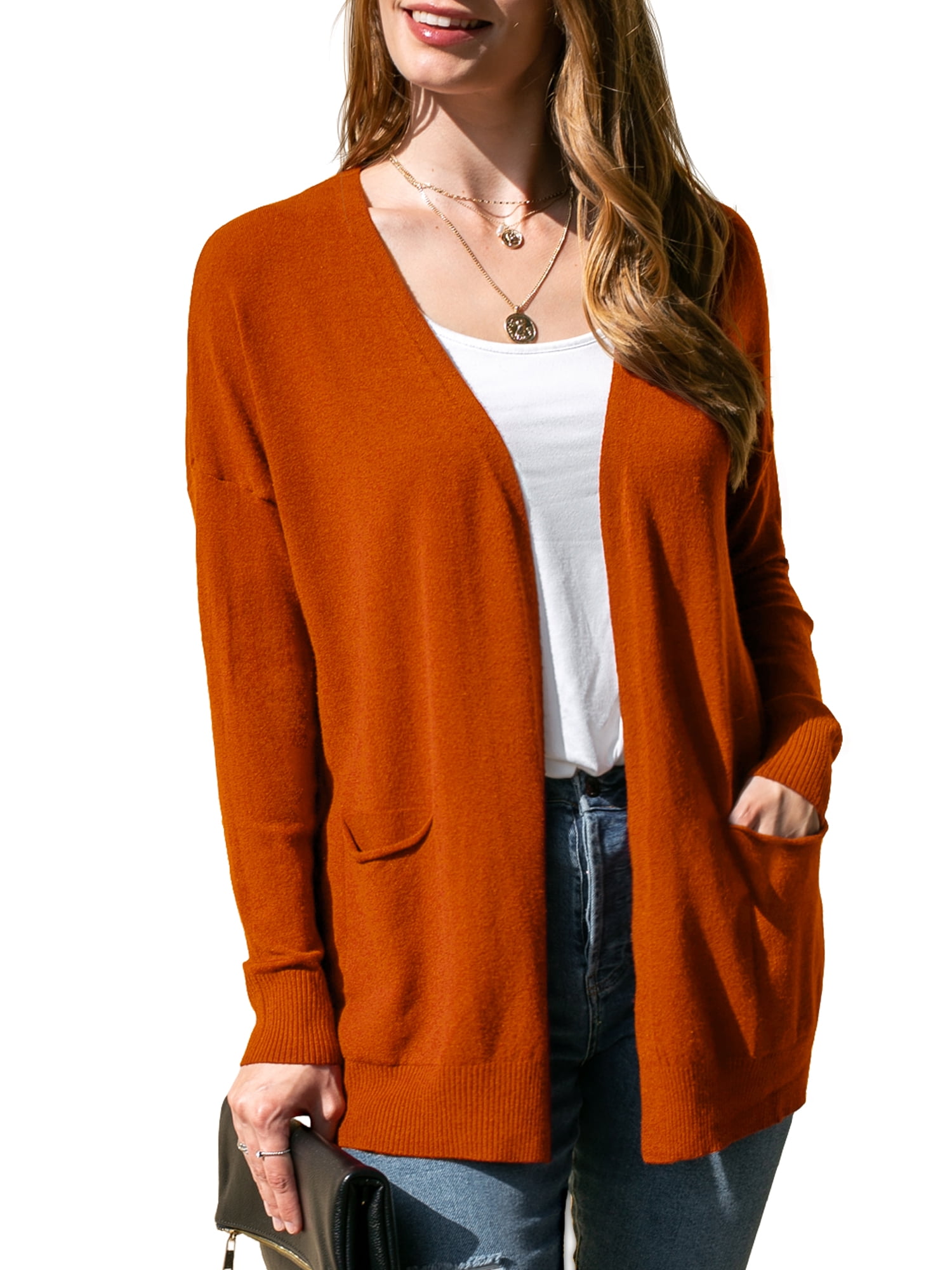 Cardigan Pocket Chunky Long Sleeve Sweater main image 1