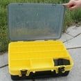 thumbnail image 2 of VONKY Box Storage Fishing Bait Lure Grids Tackle Tools Detachable Container Gear Practical Portable Supply Capacity Reusable Yellow, 2 of 6