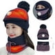 thumbnail image 2 of Gorro De Punto Con Calefacción Usb 3 En 1, Conjunto De Calentador De Cuello Y Cara, Gorro Cálido De Invierno Para Mujeres Y Niñas, Gorros De Esquí Con Forro Polar Y Pompón Methold AP008166-02, 2 of 6
