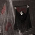 thumbnail image 4 of Ghost Suspendu d'Halloween Effrayant avec Cri Effrayant et Yeux Rouges Lumineux à DEL, Sorcière d'Horreur Animée, Squelette de Faucheur, Ghost, Accessoires de Fête Effrayants, Décoration d'Halloween pour Extérieur Intérieur, 4 of 7