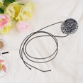 thumbnail image 5 of Unique Bargains Rose Choker Necklace 1Pc for Any Occasion White, Black, 5 of 6