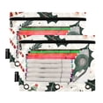 thumbnail image 5 of FORMRS 2 Pack Pencil Pouch for 3 Ring Binder with Clear Window Zipper Case, White Christmas Holly, 5 of 6