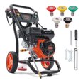 thumbnail image 1 of KFFKFF Gas-Powered Pressure Washer, 3600 PSI 2.6 GPM, Equipped with Copper Pump, Spray Gun and Extension Wand, Includes 5 Quick Connect Nozzles, 1 of 9