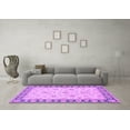thumbnail image 3 of Ahgly Company Indoor Rectangle Oriental Purple Traditional Area Rugs, 4' x 6', 3 of 4