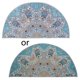 thumbnail image 1 of Semi-circular Anti-slip Mat Bedroom Bathroom Home Decoration Easy to Use Clean Door Floor Rugs Absorbent Bathroom Door, 1 of 3