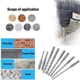 thumbnail image 3 of Juego de 11 Brocas SDS-plus WEIHJMXG para Taladro Percutor Rotatorio y SDS-plus para Ladrillo Cemento Piedra, 3 of 5