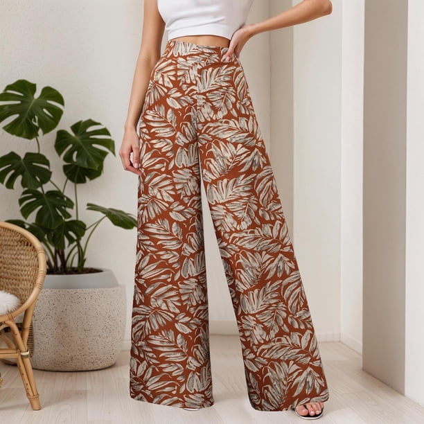 WILLBEST Pantalones Casuales para Mujer, Leggings Elásticos con Estampado Floral, Cómodos, para Uso Diario y Actividades Deportivas. Mediana