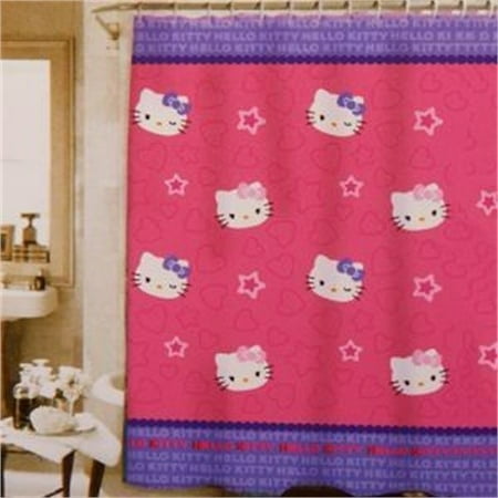 Hello Kitty Kitty & Me Fabric Shower Curtain