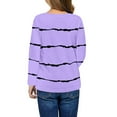 thumbnail image 2 of Langwyqu Girls Casual Long Sleeve T Shirts Striped Tunic Tops Size 4-15 Years, 2 of 5