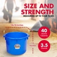 thumbnail image 3 of Little Giant 40 Quart Durable Plastic Utility Muck Tub with Handles, Blue, 3 of 11