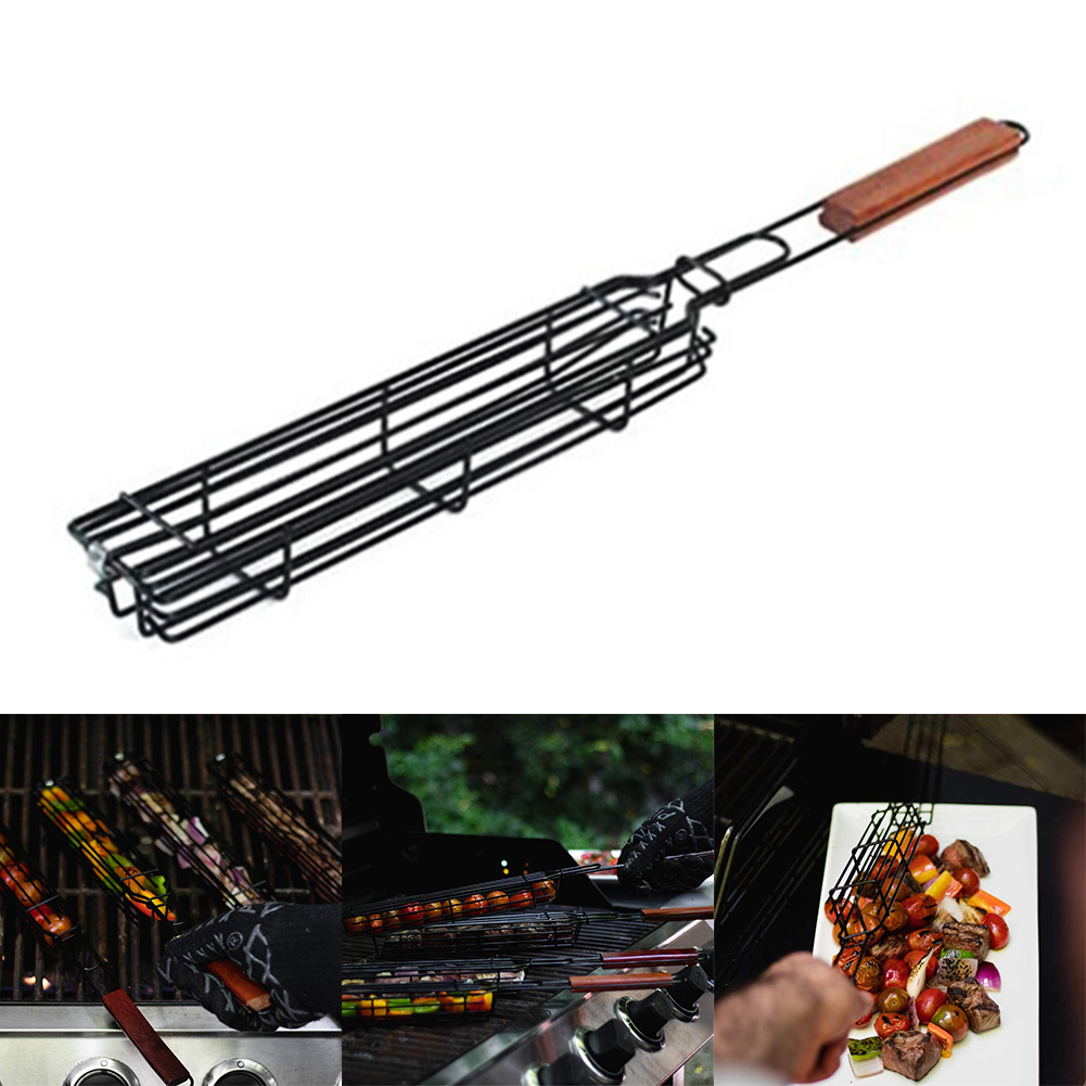 SPRING PARK Grilling Basket & Grilling Skewers Stainless Steel Grilling