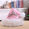 thumbnail image 3 of Bearachild Sombrero de Navidad para niños, tocado, adorno, disfraz, tocado, adultos, niños, gorros de Papá Noel, suministros para fiestas, accesorios de Kits de decoración para fiestas Bearachild HA069656-00, 3 of 6