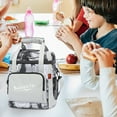 thumbnail image 3 of Bolsa de almuerzo aislada de doble capa a prueba de fugas de gran capacidad Bento Box Carrier Fresh Keeping Cooler Tote con compartimento para bolsas de hielo para actividades al aire libre Acampar, 3 of 3