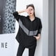 thumbnail image 5 of Chaqueta deportiva con sujetador y mallas para mujer, conjunto de 3 piezas, chándal, entrenamiento y ejercicio, gimnasio, Push Up, ropa deportiva para Yoga, traje de Fitness, 5 of 5