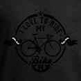 thumbnail image 3 of CafePress - I Love To Ride My Bike Sweatshirt (Dark) - Classic Crew Neck Sweatshirt, 3 of 5