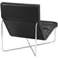 thumbnail image 3 of LexMod Reach Upholstered Vinyl Lounge Chair-Color:White, 3 of 5